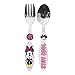 POS 423073 - Juego de tenedor y cuchara infantiles (2 piezas, acero inoxidable), diseño de Minnie Mouse
