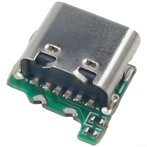 Kit de puerto de carga USB-C para Nintendo para DS Lite - Adaptador de repuesto de enchufe de carga de metal con función Play While Charge - Parte de actualización de conversión verde