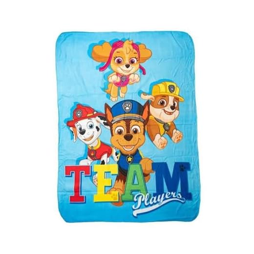 Northwest Paw Patrol Fantastic Team 46" x 60" Fleece Throw Blanket