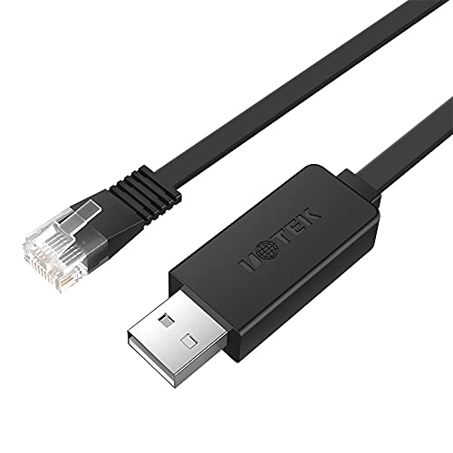 USB to RJ45 USB A to Console Debug Cable 4.9FT High Performance Console Cable with FTDI Chipset for Asynchronous Transmission UT-883R