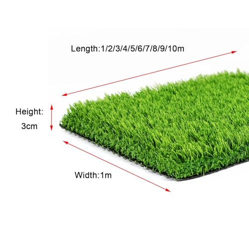 Gazon synthétique extérieur 3cm tapis durable drainant balcon et patio - 6