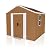 GDFStudio 6x4 FT Heavy-Duty Metal Storage Shed with Windows, Lockable Sliding Door & Ventilation, Weatherproof Galvanized Steel Outdoor Garden Shed for Backyard Lawn Patio, Brown, Without Floor