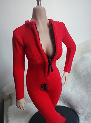 1:6 Figure Accessory Red Stretch Tights Clothes for 12"(no Figure)2