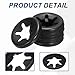 MECCANIXITY 110Pcs Internal Tooth Lock Washers, M5 ID 12mm OD Star Locking Washer Quick Speed Retaining Clips Fasteners for Machinery, Automobile, Industrial Use, Flipped Edge