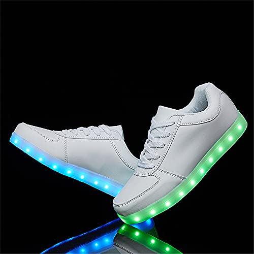 Image of YuanRoad Unisex LED Light Up Shoes with USB Charging Glowing Luminous LED Sneakers