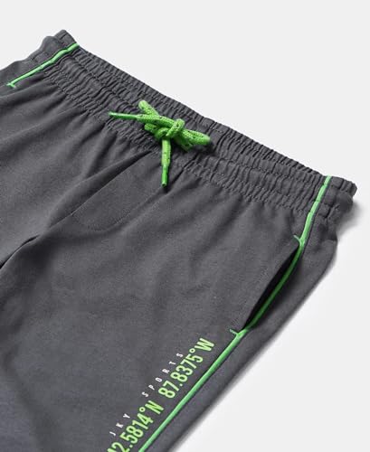 Image of Jockey AB13 Boys Super Combed Cotton Rich Graphic Printed Trackpants with Contrast Side Piping