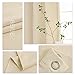 YGO Living Room Beige Blackout Valance Decoration Curtain Panels Privacy Protected Noise Reduce Tiers for Window Dressing Room Darkening 52 Wide x 36 Long per Panel Beige 2 Pcs