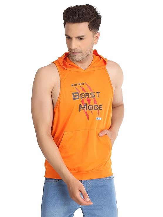 Gym Workout Hooded Vest Form Men's & Boy's-image-41