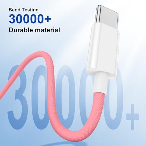 Image of USB C to USB C for Apple iPhone 15 Charger Cable[3-Pack 6ft],Fast Long USB C to USB C Fast Charging Cable Cord for iPhone 15 /15 Pro /15 Plus /15 Pro Max,MacBook Air, Mac Book Pro 2020,iPad 12.9 5th