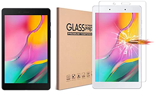 Image of Samsung Galaxy Tab A 8.0, Wi-Fi + 4G Tablet, 20.31 cm (8 inch), 2GB RAM, 32GB ROM Expandable, Slim and Light, Black + 1 Pack Tempered