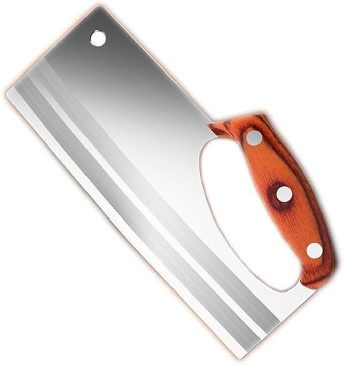 Meat Cleaver,Cleaver Knife, Chinese Style Kitchen Stainless Steel Cutting Meat Knife Special Super Sharp Ladies Slicing Vegetable Fruit Cooked Food Knives (Color : ABC)