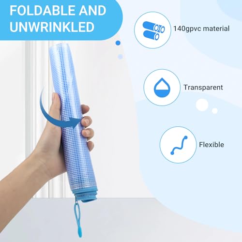 Dokumententasche A4+A5+A6 mit Reißverschluss – 15 Stück in 5 Farben – wasserdichte dokumententasche für Schule Büro Reise – Transparent & Flexibel