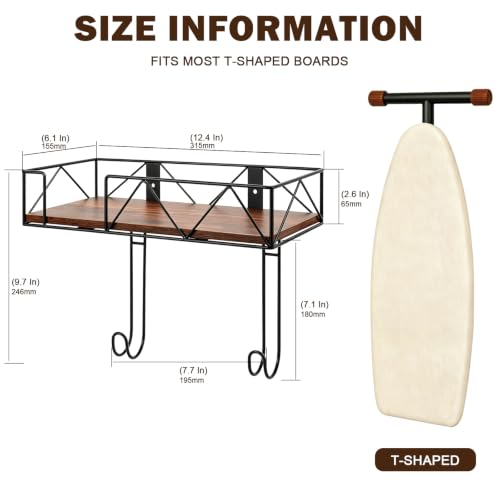 Ironing-Board-Hanger-Wall-Mounted-Metal-Ironing-Board-Holder-with-Wood-Shelf-Ironing-Board-Storage-Rack-with-Hook-for-Laundry-Room-Living-Room-Bathroom-Matte-Black
