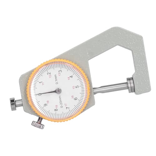 Calibrador Mecánico de Precisión para Medir Grosor de Cuero DIY, Preciso para Cuero Vegetal Tostado, para Artesanos y Manualidades (0-20 mm) miniatura 3
