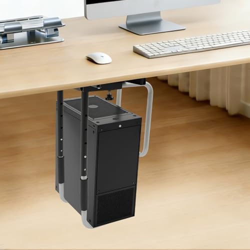 Support PC sous la table ajustable pour sécuriser votre ordinateur tour