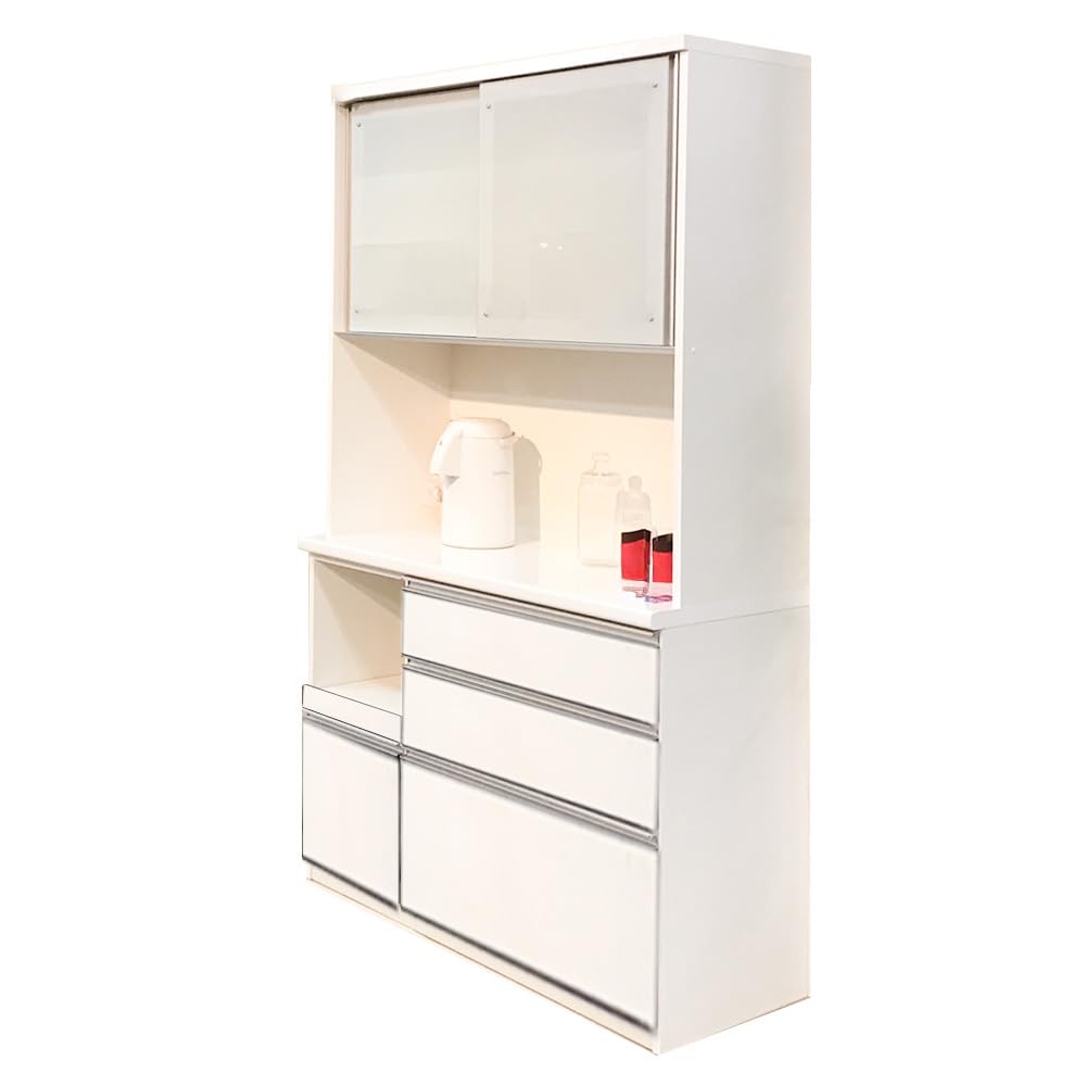 Amazon｜アルファタカバ 食器棚 120cm幅 完成品 日本製 大川家具