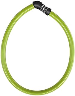 ABUS Cable Lock 4408C Combination Lock 65 cm Long Steel Cable with Plastic Coating ABUS Security Level 2