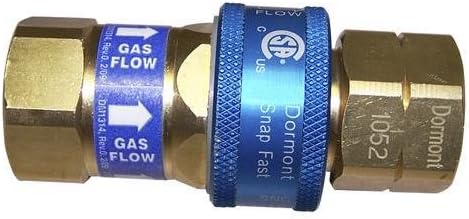 Dormont A100 Gas Disconnect 1" Pipe Hose Snapfast 41152