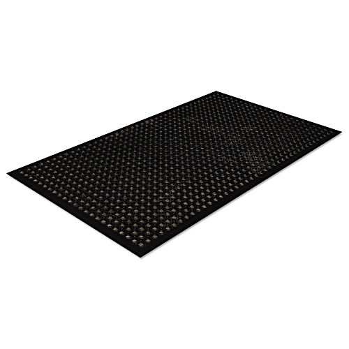 Crown Matting WSCT35BK SafeWalk Light General Purpose Drainage Mat, Easy to Handle, Clean, and Maintain, 36 X 60, 3' X 5', Black