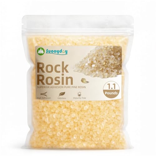 Rock Rosin 1.1 Pound Pine Resin Pine Gum Violin Cello Bass Dance Resin for Dancers, Musicians, Athletes and DIY Projects to Help Grip and Prevents Slipping（Impurity-Free）