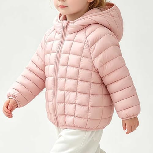 RKSTN Toddler Girls Hooded Puffer Jacket Full Zip Up Quilted Winter Coat - image 3