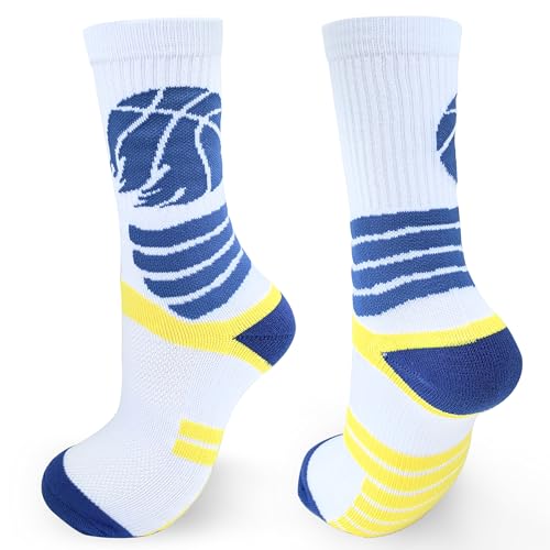 AWOCAN Sportliche Basketballsocken, wadenhoch, gewebt, gepolstert,...