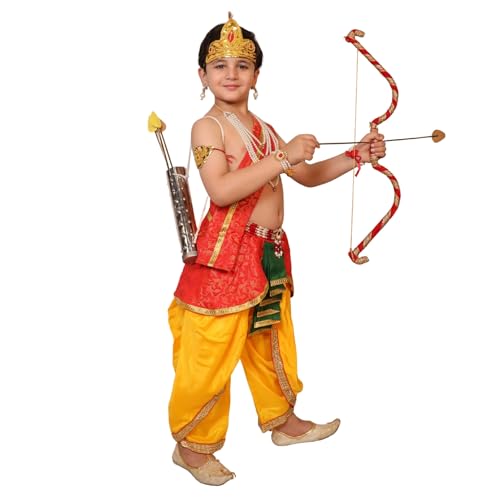 Image of Kaku Fancy Dresses Ram Costume for Kids Infant Baby Ram Dress for Boys with Accessories