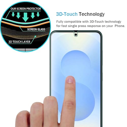 AOKUMA [2 Pack for Samsung Galaxy S25 5G/S24 5G, Screen Protector Tempered Glass, Premium Quality Guard Film, Case Friendly, Shatterproof, Shockproof, Scratchproof, Oilproof