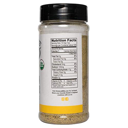 Kinder's Organic Lemon Pepper Seasoning, 11.8 OZ, One pack image 4
