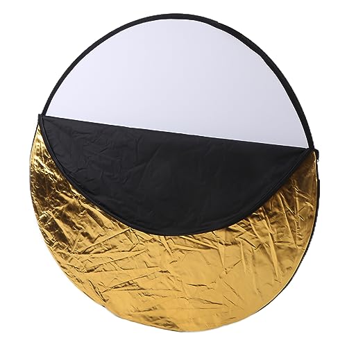 BONKZEBU Reflector de Luz de Disco Redondo Plegable 5 en 1 de 110cm para Fotografía, Difusor Portátil para Retratos en Interiores y Exteriores - imagen 8