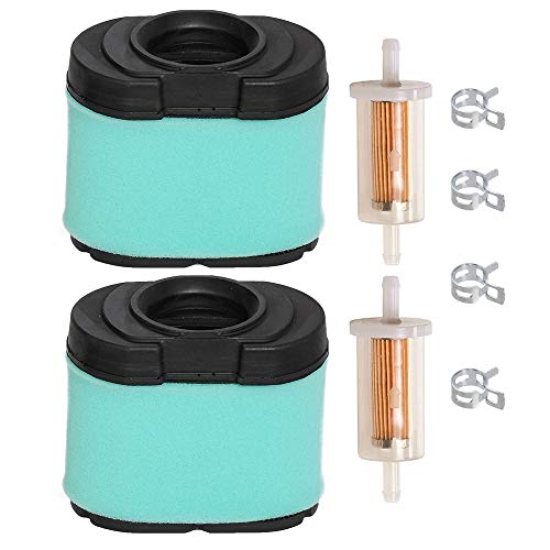 Carkio Air Filter Cleaner Pre-Filter Fuel Filter for Briggs & Stratton 792105 276890 407777 40G777 5405H 5405K John Deere MIU11515 GY21057 LA155 LA165 LA175 L120 L118 Lawn Mower