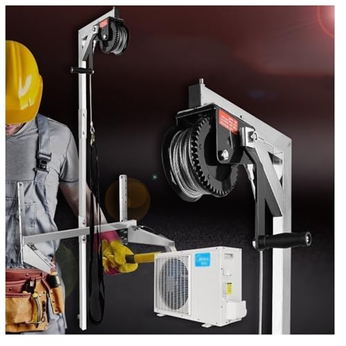Elevador de acero inoxidable para instalar aire acondicionado con cabrestante