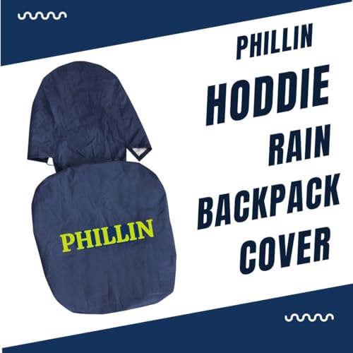 Image of Rain Cover for Backpack with Elastic Adjustable and Carrying Pouch Dustproof Waterproof Laptop Bag Protector Travel Accessories 35-45 Liter Hoddy Style (Navy Blue)