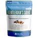 New Gentleman’s Soak Bath Salt 32oz (2-Lbs) - Epsom Salt Bath Soak With Cedarwood, Frankincense, Eucalyptus, Peppermint Essential Oils Plus Vitamin C Crystals - Bath Salts For Men