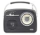 Silva-Schneider Mono 1965, Kofferradio, Netz- oder Batteriebetrieb, schwarz