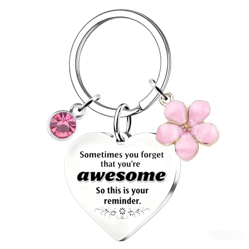 ChunRun Gifts for Women - Ladies Keyring, Stocking Fillers for Her, Christmas/Birthday Thank You Gift for Girlfriend/Wife/Best Friend/Colleagues, Cute Xmas Secret Santa Present (EN)