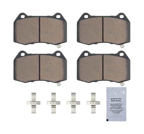 Image of HUSCH Front Ceramic Brake Pads Kit Fit For Nissan 350Z, For Infiniti G35 | Clean Wheels, Quiet, Short Braking Distance, Responsive Braking, Long Service Life, for Various Weather, Road Performance
