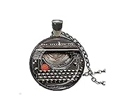 Vintage Typewriter Pendant Writer Gift for Writer Typewriter Jewelry Writer's Necklace Black Red Gray Vintage Keyboard Jewelry Writer's Gift