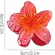Flower Hair Claw Clips, 7pcs Blumenhaarnadel Trendige Haarnadel rutschfeste Kunststoff Haarspangen, Hawaiianische Accessories for Bridal Wedding Party Beach Haarschmuck