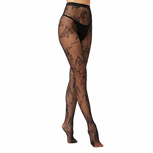 Image of EVERSWE High Waist Fishnet Tights, Thigh High Suspender Stockings