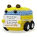 AICHPVOY Bus Driver Appreciation Gifts for School Bus Drivers Cute Handmade Crochet School Bus Driver Gifts School Stocking Stuffers Mens Christmas Stocking