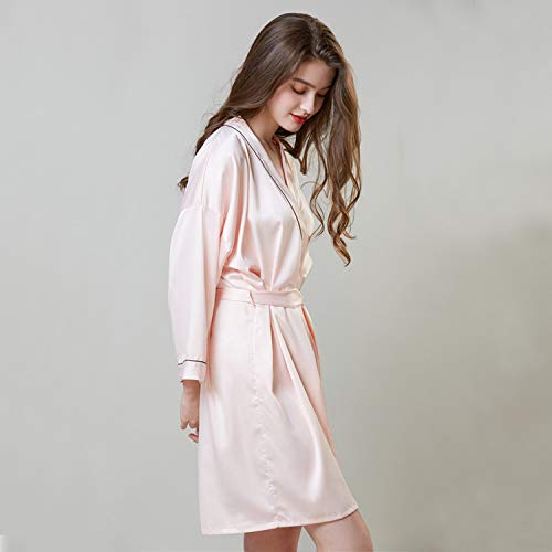 Preisvergleich Produktbild Damen Langarm Model Silk Pyjamas Bademäntel Home Wear