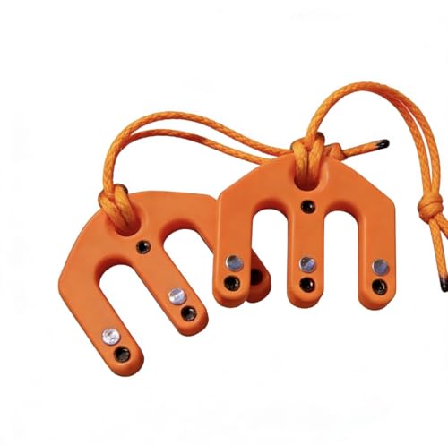 Game & Gear Hoist Block and Tackle System,Ultralight Hunting Game Hoist,Portable Nylon Pulley System,Compact Backcountry Hunting Lifting Tool,Lightweight Camping Gear for Outdoor Activities(Orange)