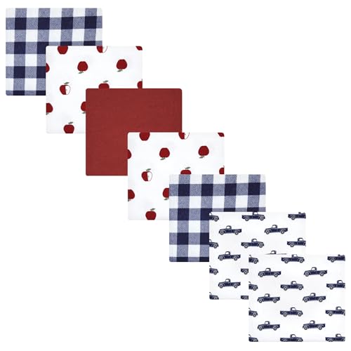 Image of Luvable Friends Little Treasure Flannel Receiving Blankets 7pk