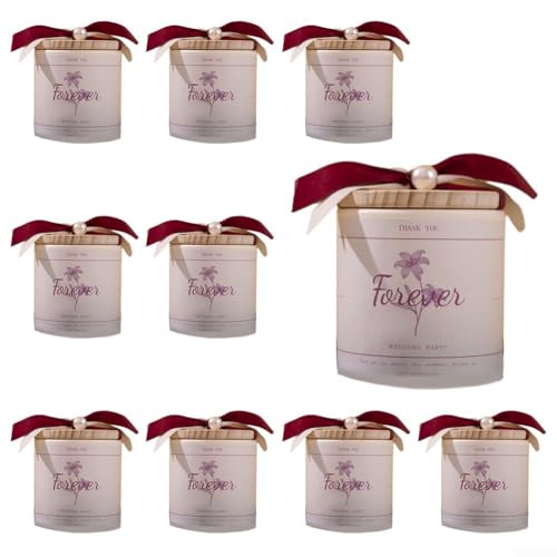 ZAMETTER Lot de 10 boîtes à bonbons élégantes en bois pour dragées de mariage et décoration d'événement