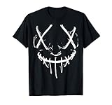 the purge 3 election year Eine schön, schaurige Horror-Maske, die an die Purge-Optik erinnert. Man sieht gruslige Schlitze für die Augen und einen Mund wie zugenäht. Es ähnelt einem Horrorfilm oder einem Horror Gesicht.