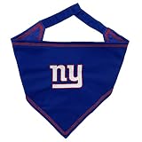 NFL New York Giants TIE Bandana, Large/X-Large. Dog Bandana Scarf Bib for Pet Cat Dog. The Ultimate Game-Day, Party Bandana