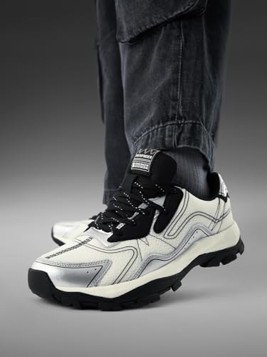 Image of The Souled Store Pathfinder: Mocha Men and Boys Brown Lace Up Low Top Sneakers