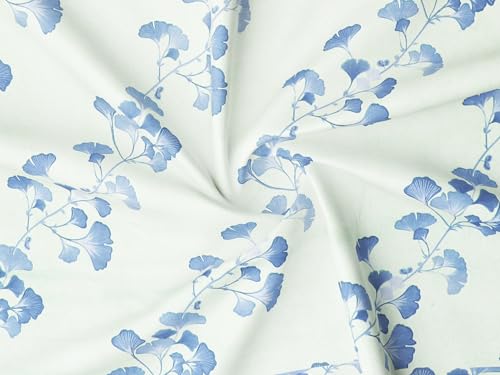Image of RD TREND Presents Luxurious Glace Cotton Super Soft 210 TC 360 Elastic Fitted Bedsheets Single Bed Size (72 x 48 x 8 Inch) with 1 Pillow Cover Size (28 x18), Color- Lite Green, Floral