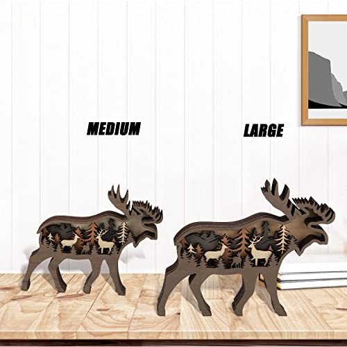 Wooden Creative Forest Animal Decor, Rustic Wall Decor, Rustic Homes Decor Bears, Animal Decorations For Cabin, Table Decor, Wall Art, Childrens Birthday Gifts Boyfriends Valentines Day Gifts #TOP2